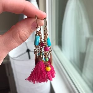 Dangly tassel earrings, originally from Anthro.